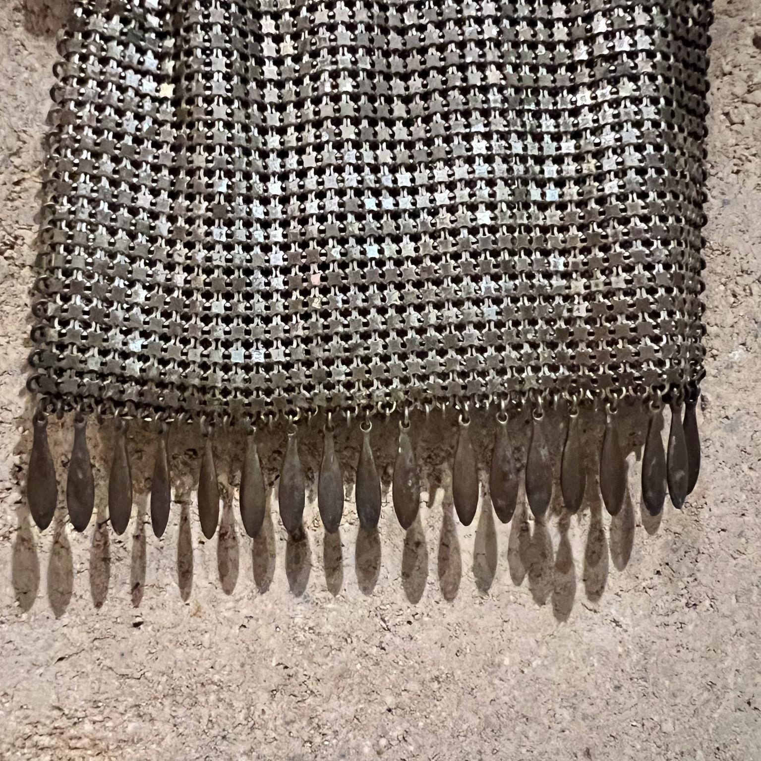 1900s Antique Mesh Purse Evening Bag Victorian For Sale 2