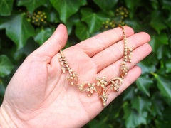 1900s, Antique Pearl and Yellow Gold Necklace