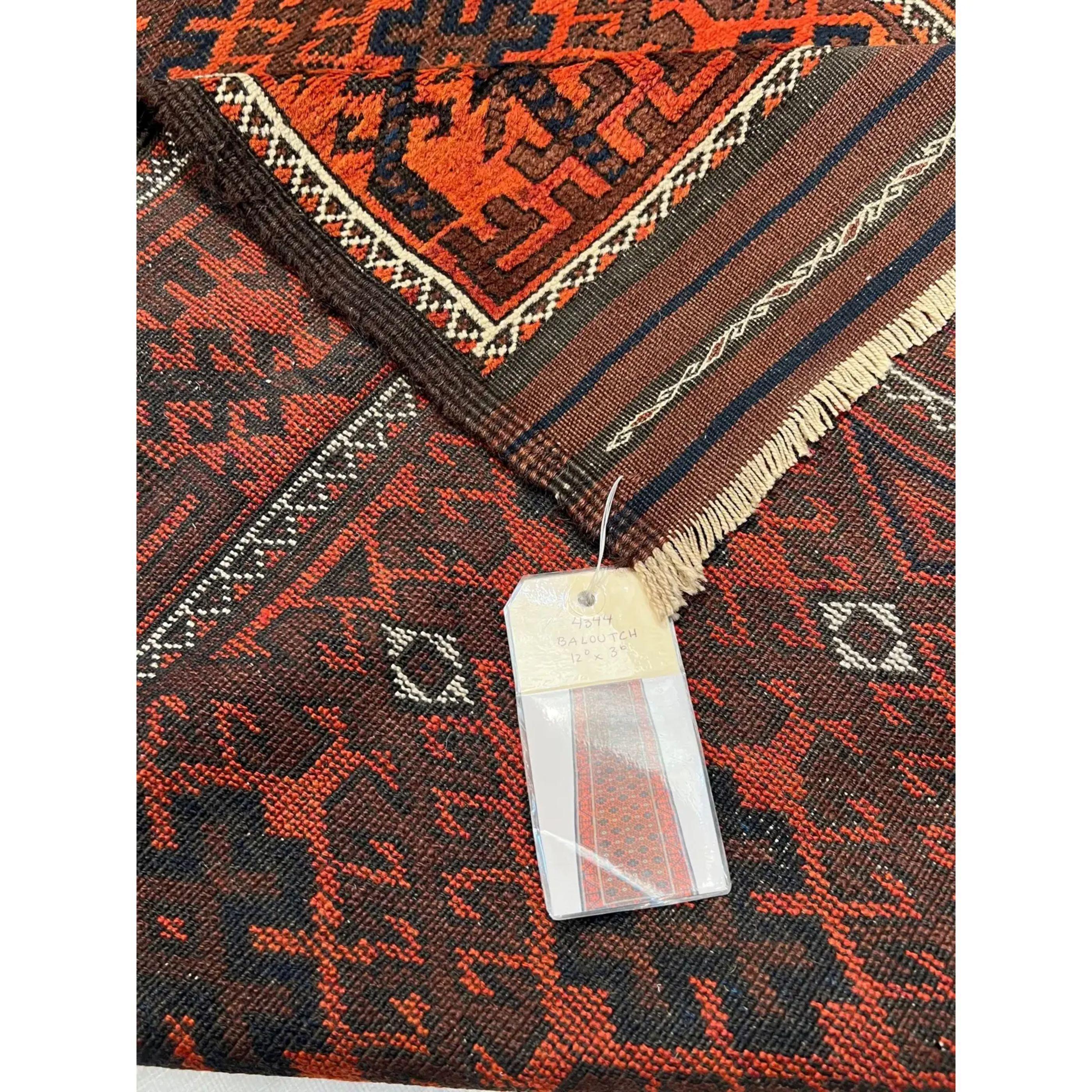 1900s Antique Persian Baloutch Rug In Good Condition For Sale In Los Angeles, US