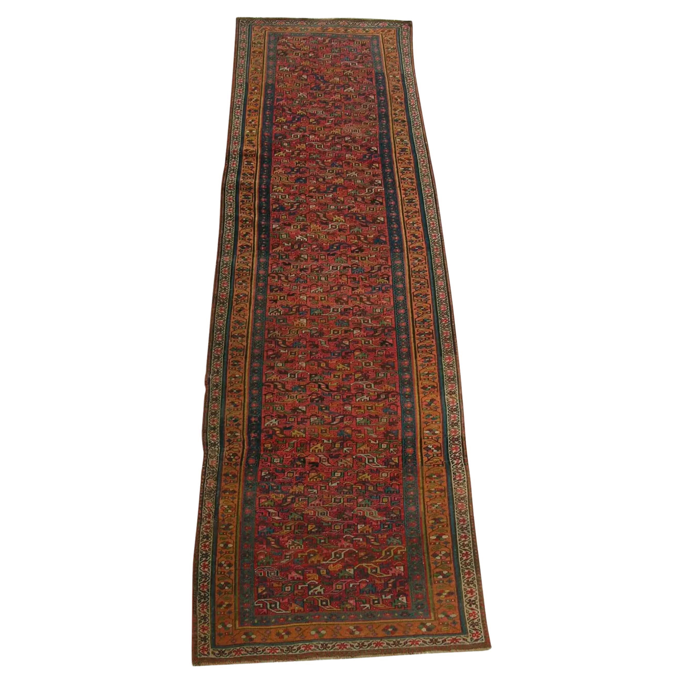 1900s Antique Persian Bidjar Rug For Sale