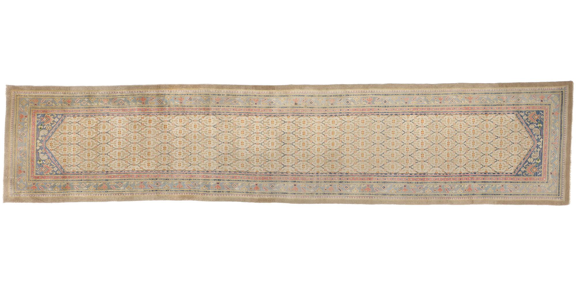Antico tappeto persiano Kerman del 1900 con stile moderno in vendita 2