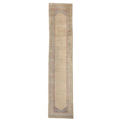 Alfombra Persa Kerman Antigua de 1900 con Estilo Moderno