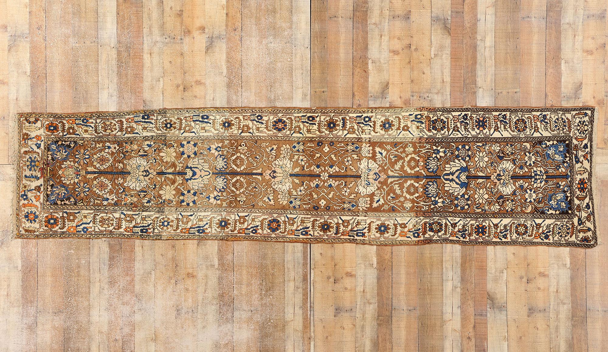 Antique Persian Malayer Rug Runner, 02'10 X 11'10 For Sale 2
