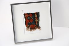 1900s Antique Persian Shirvan Rug Fragments Wall and Table Decor