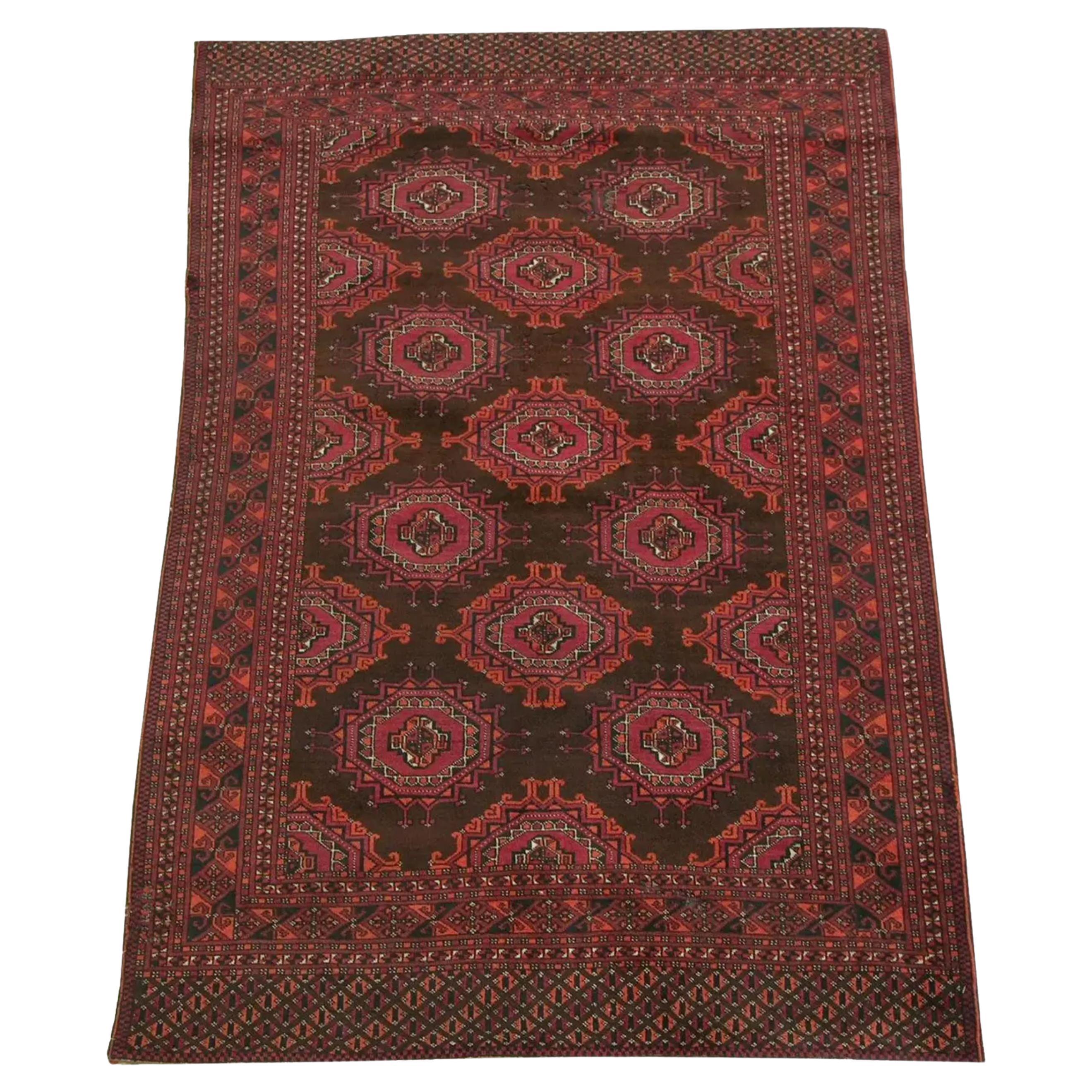 1900s Antique Saryk Rug For Sale