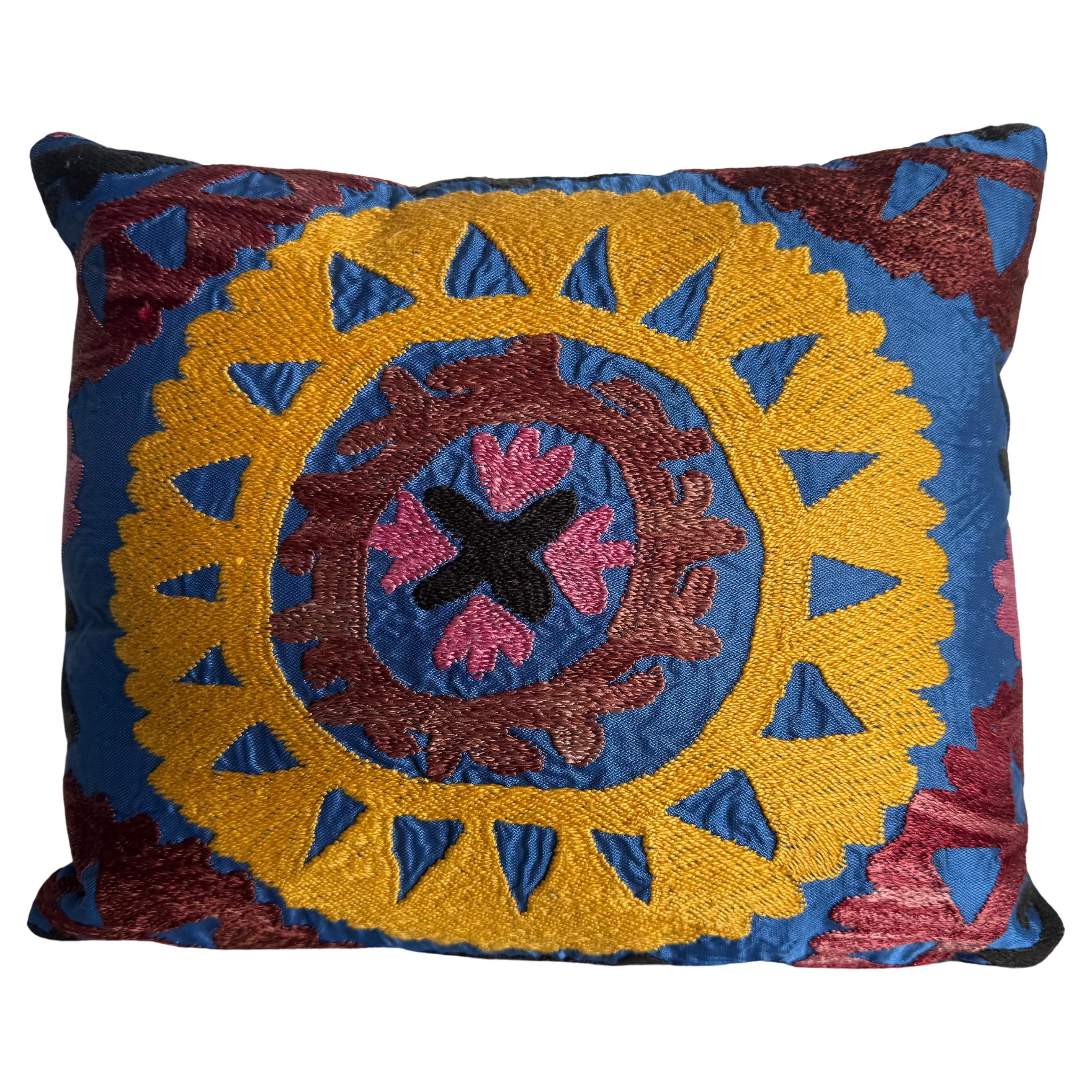 Oreiller Suzani ancien 1900 en vente