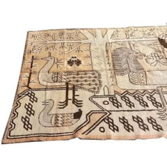 1900s Antique Tan Rug 8'5'' X 4'10''