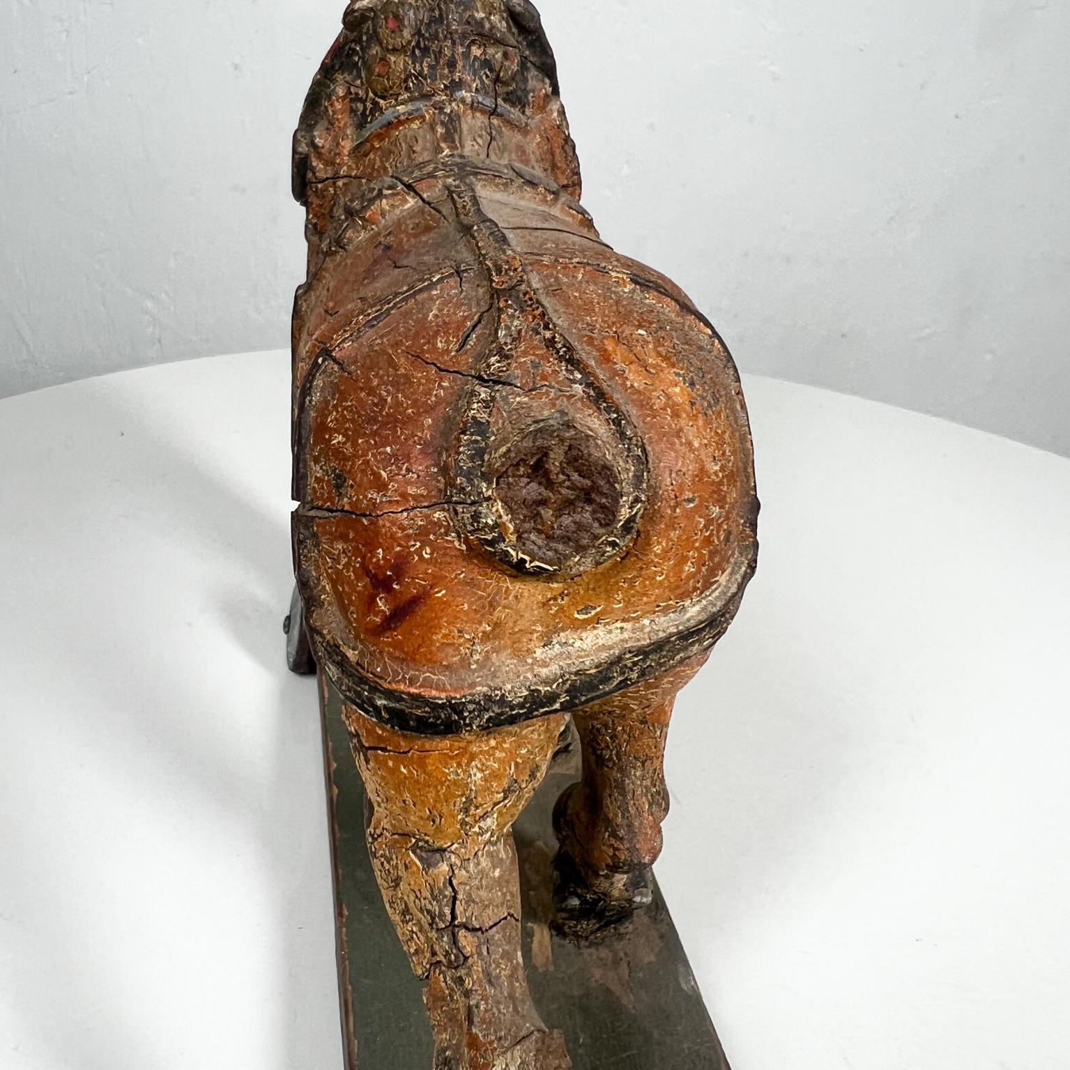 1900s Antique Terracotta Horse San Luis Potosi Mexico For Sale 3