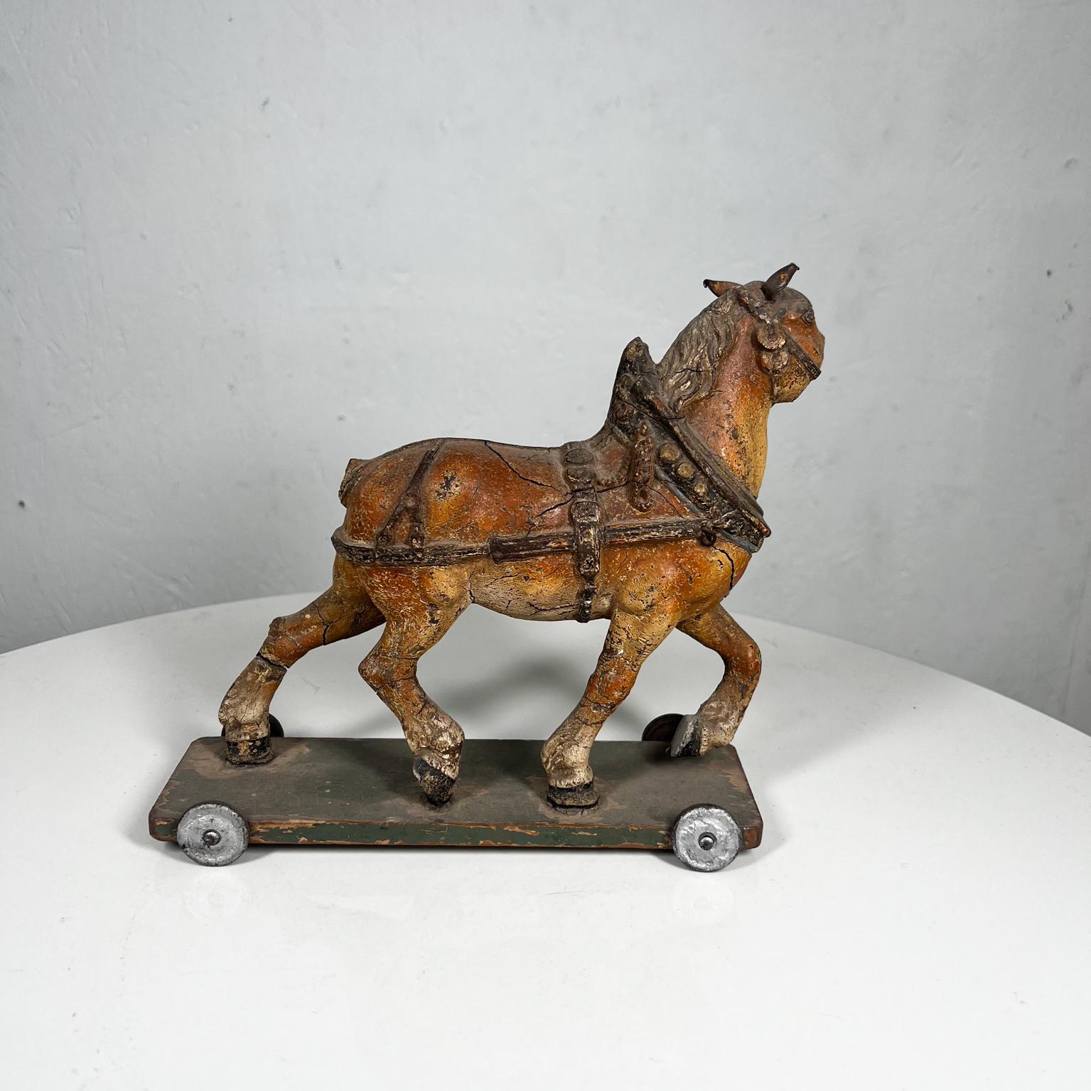 1900s Antique Terracotta Horse San Luis Potosi Mexico For Sale 4