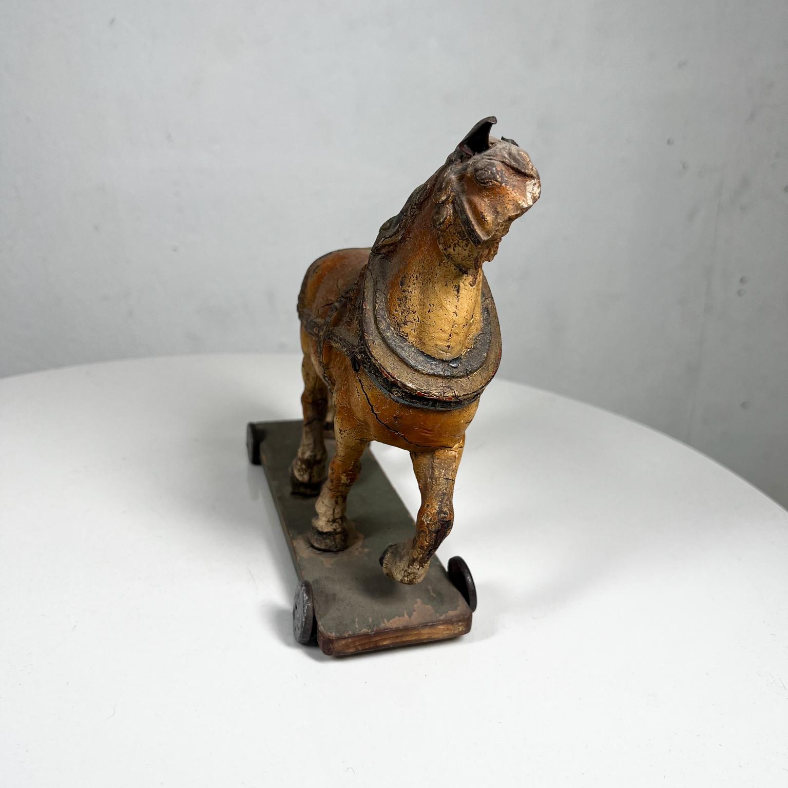 1900s Antique Terracotta Horse San Luis Potosi Mexico For Sale 5