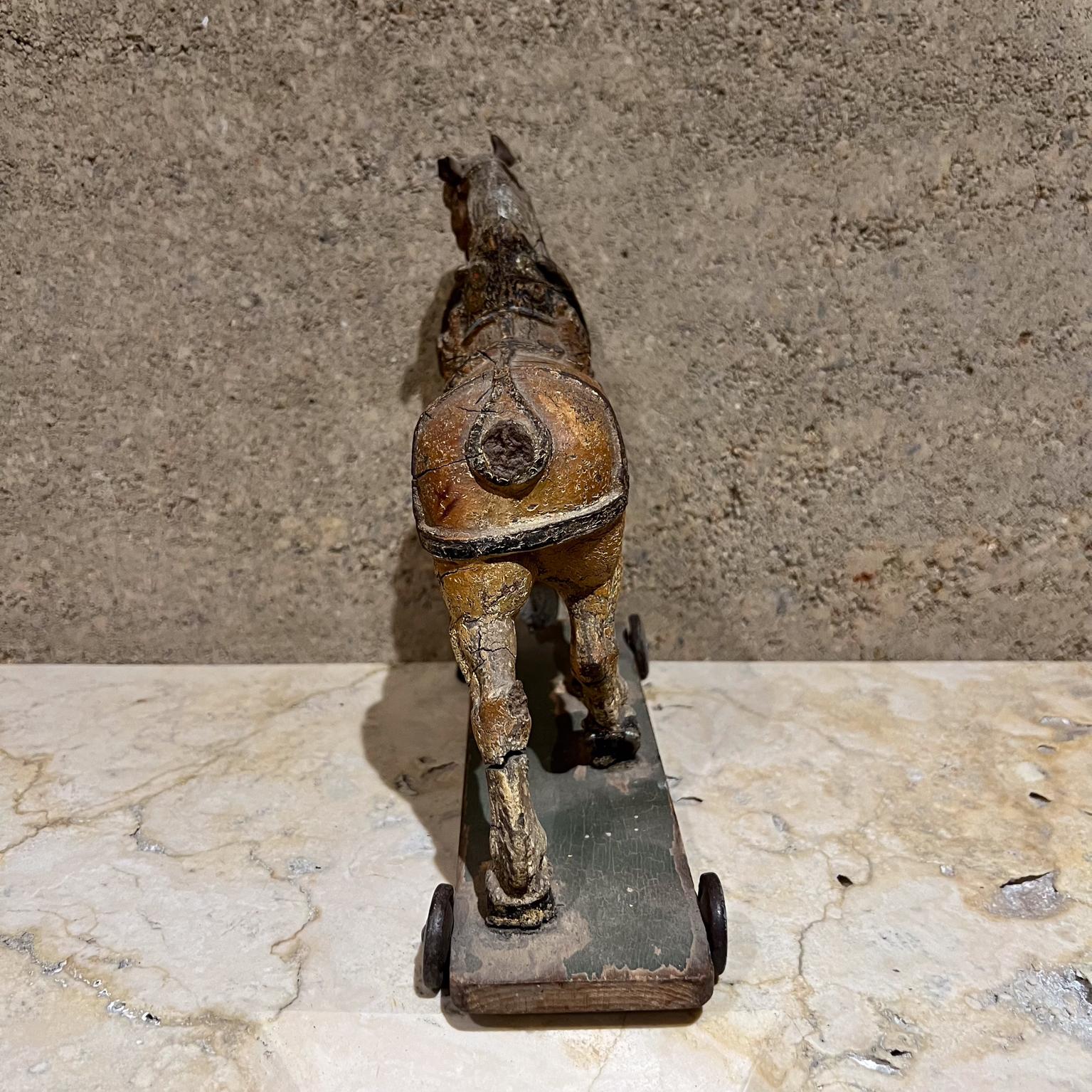 1900s Antique Terracotta Horse San Luis Potosi Mexico For Sale 6