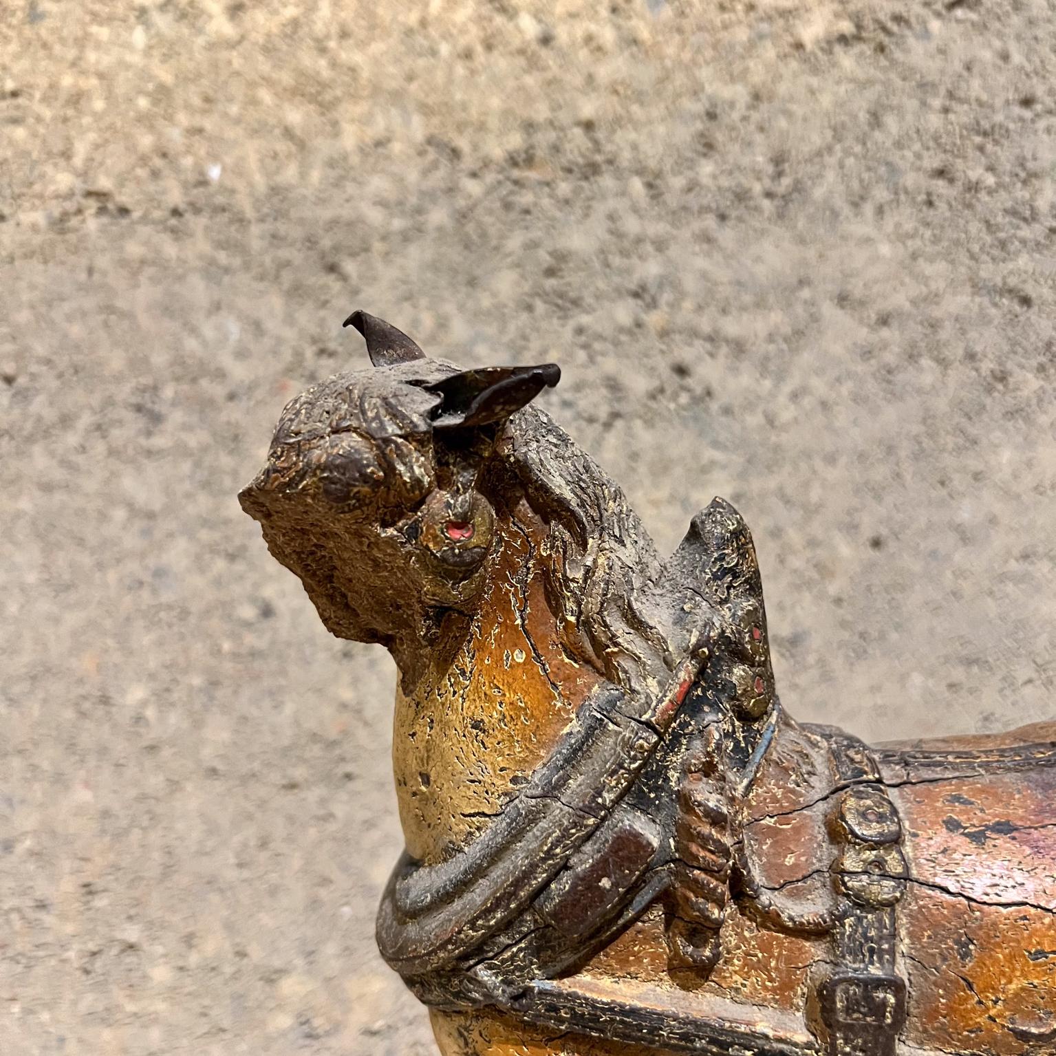 1900s Antique Terracotta Horse San Luis Potosi Mexico For Sale 8