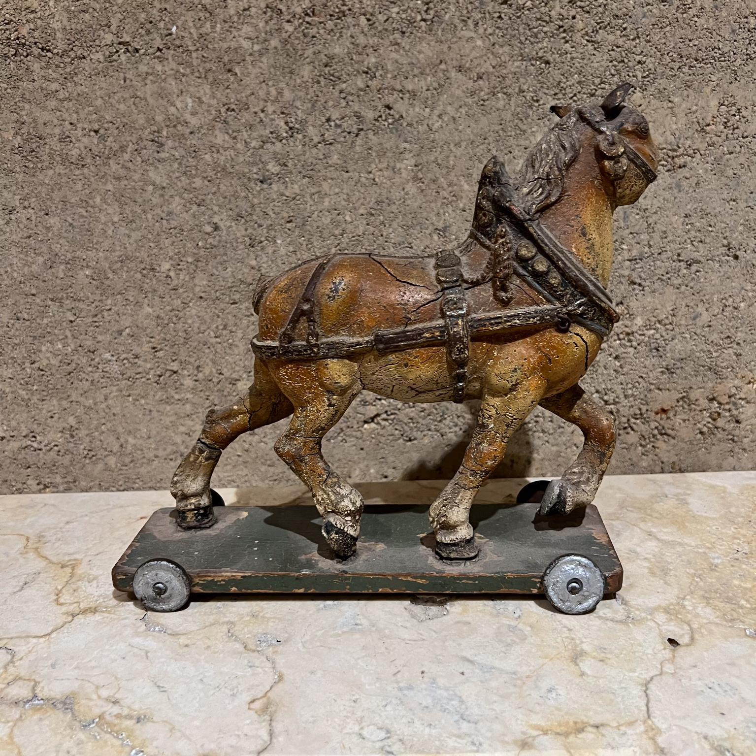 1900s Antique Terracotta Horse San Luis Potosi Mexico For Sale 3