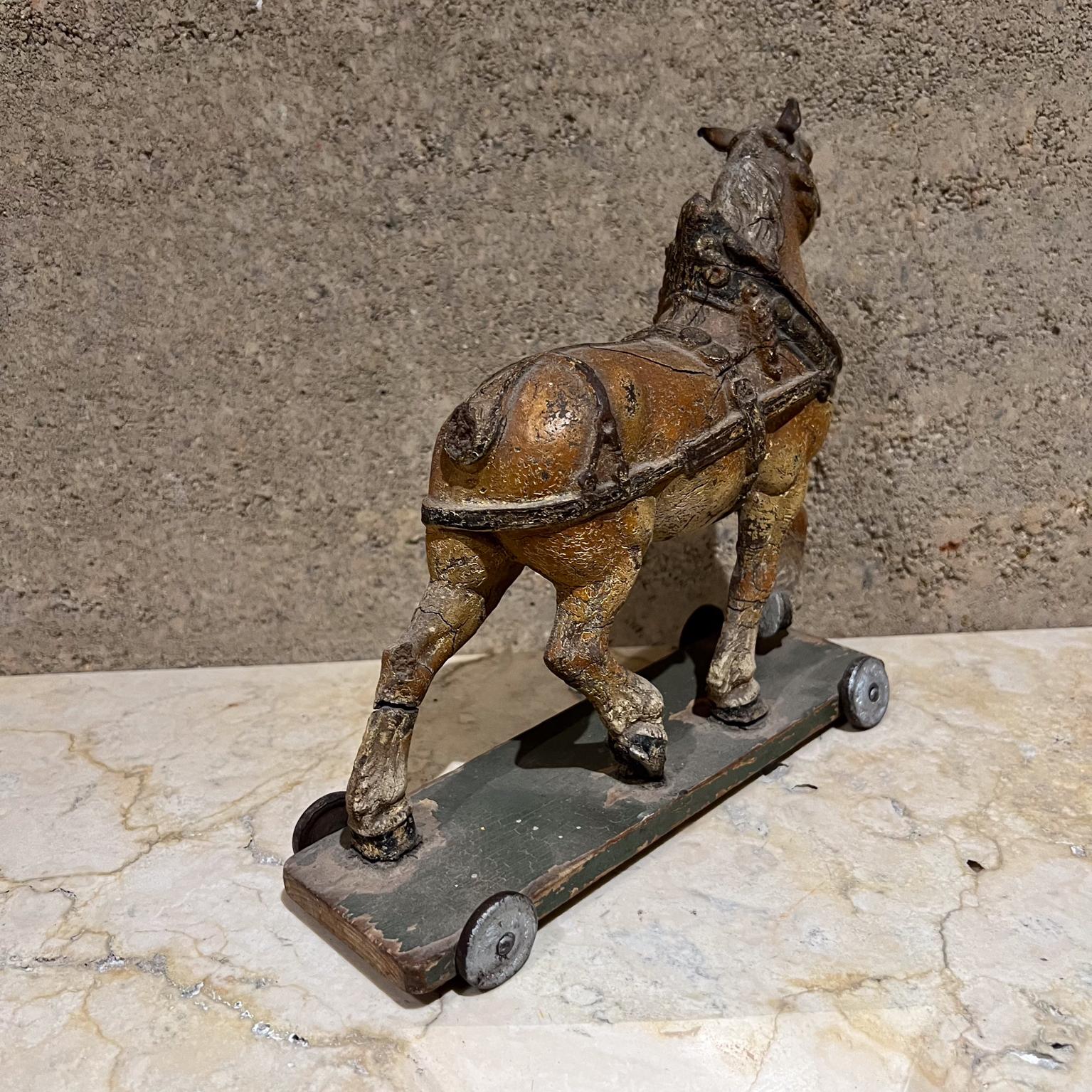 1900s Antique Terracotta Horse San Luis Potosi Mexico For Sale 5