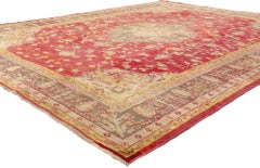 1900's Antique Turkish Oushak Carpet with Modern Style