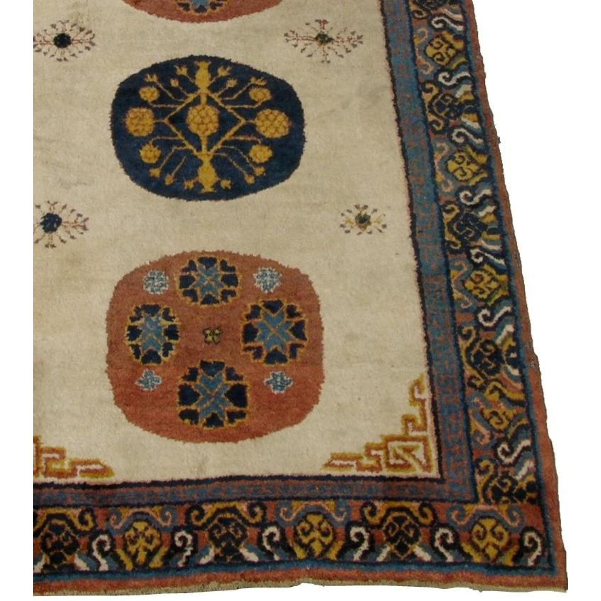 Up for sale is a 1900s Antique, Authentic Uzbek Samarkand Rug. It has a raditional and tribal style.