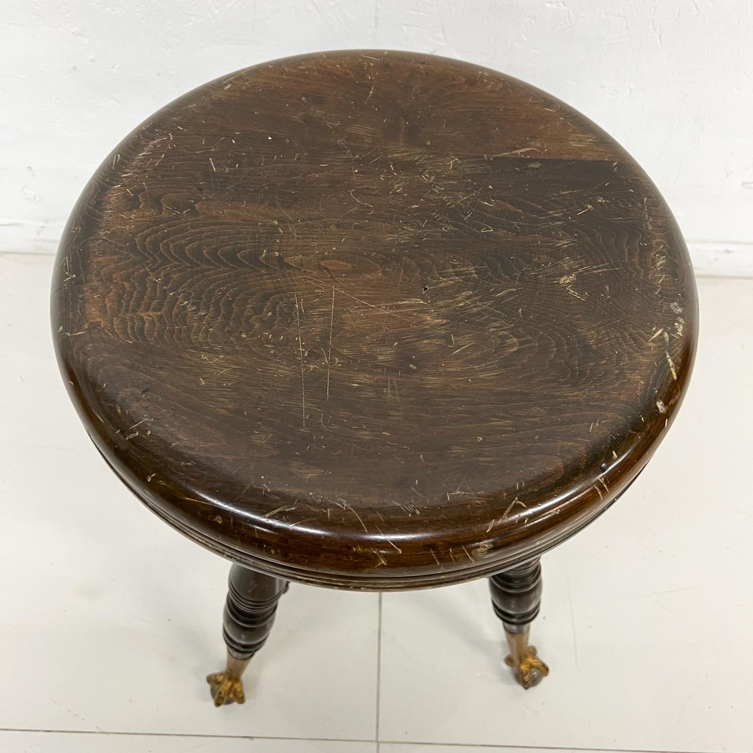 antique piano stool