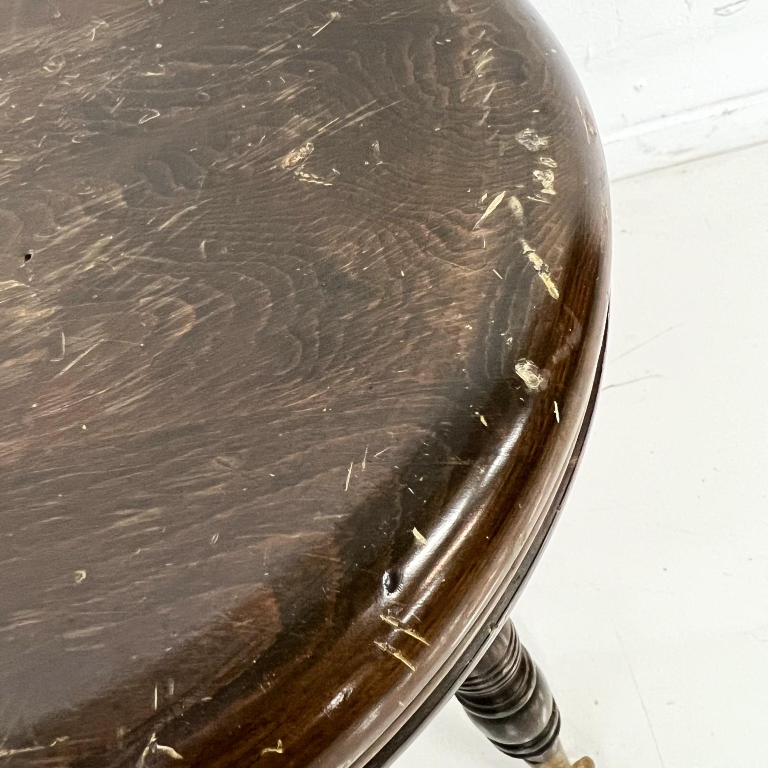 piano stool with glass claw feet