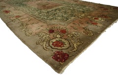 1900's Antique Warm Earth-Tone Turkish Sparta Carpet