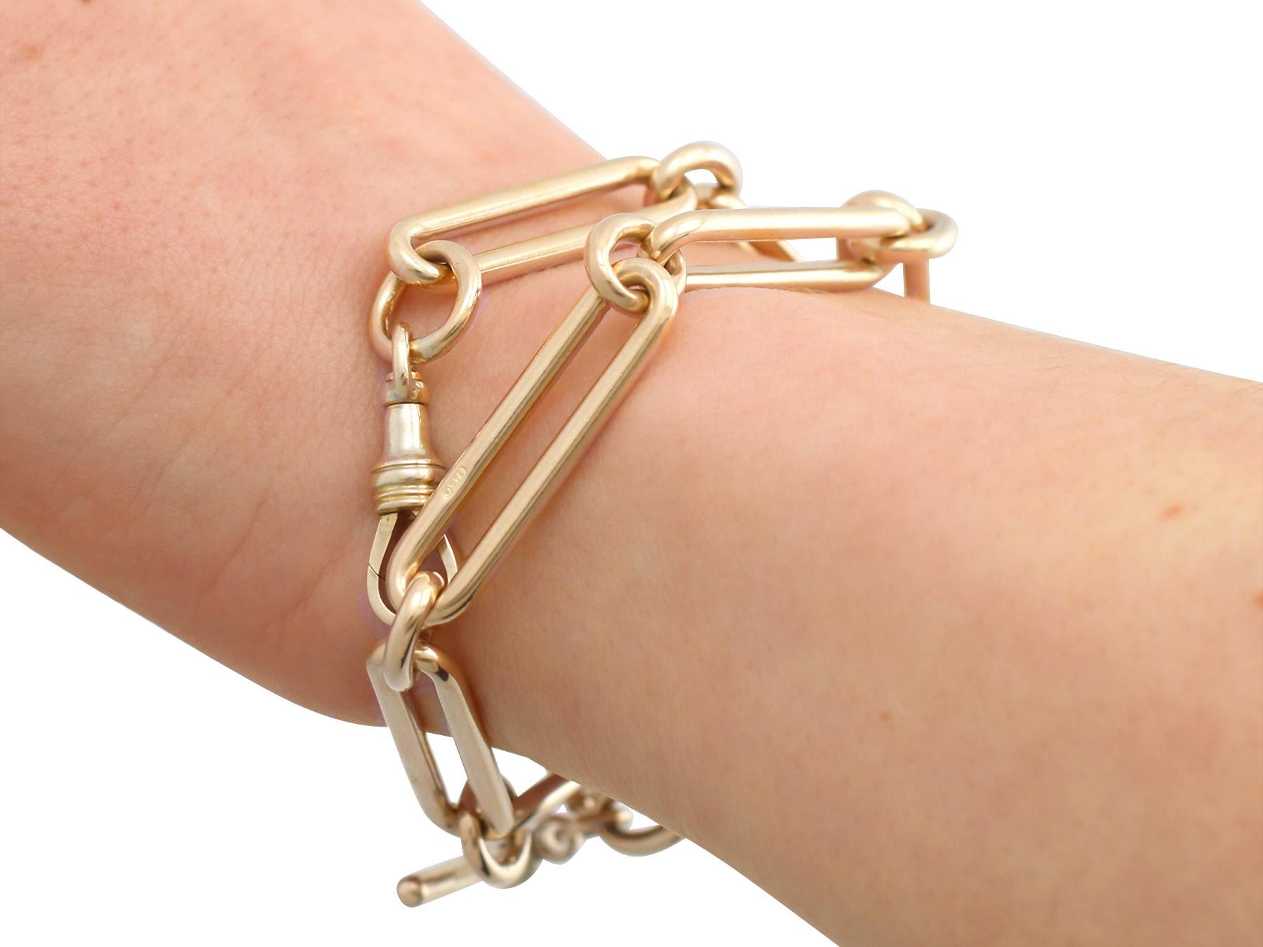 1900s Antique Yellow Gold Albert Watch Chain 6