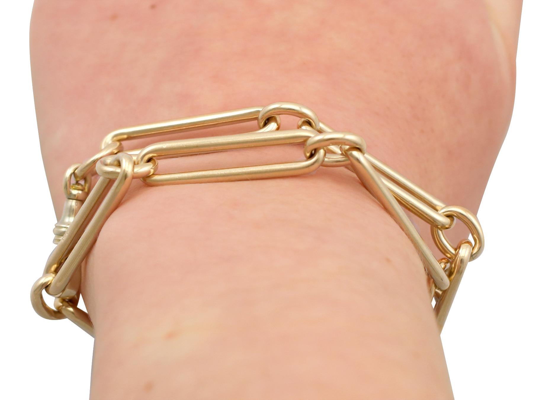 1900s Antique Yellow Gold Albert Watch Chain 7