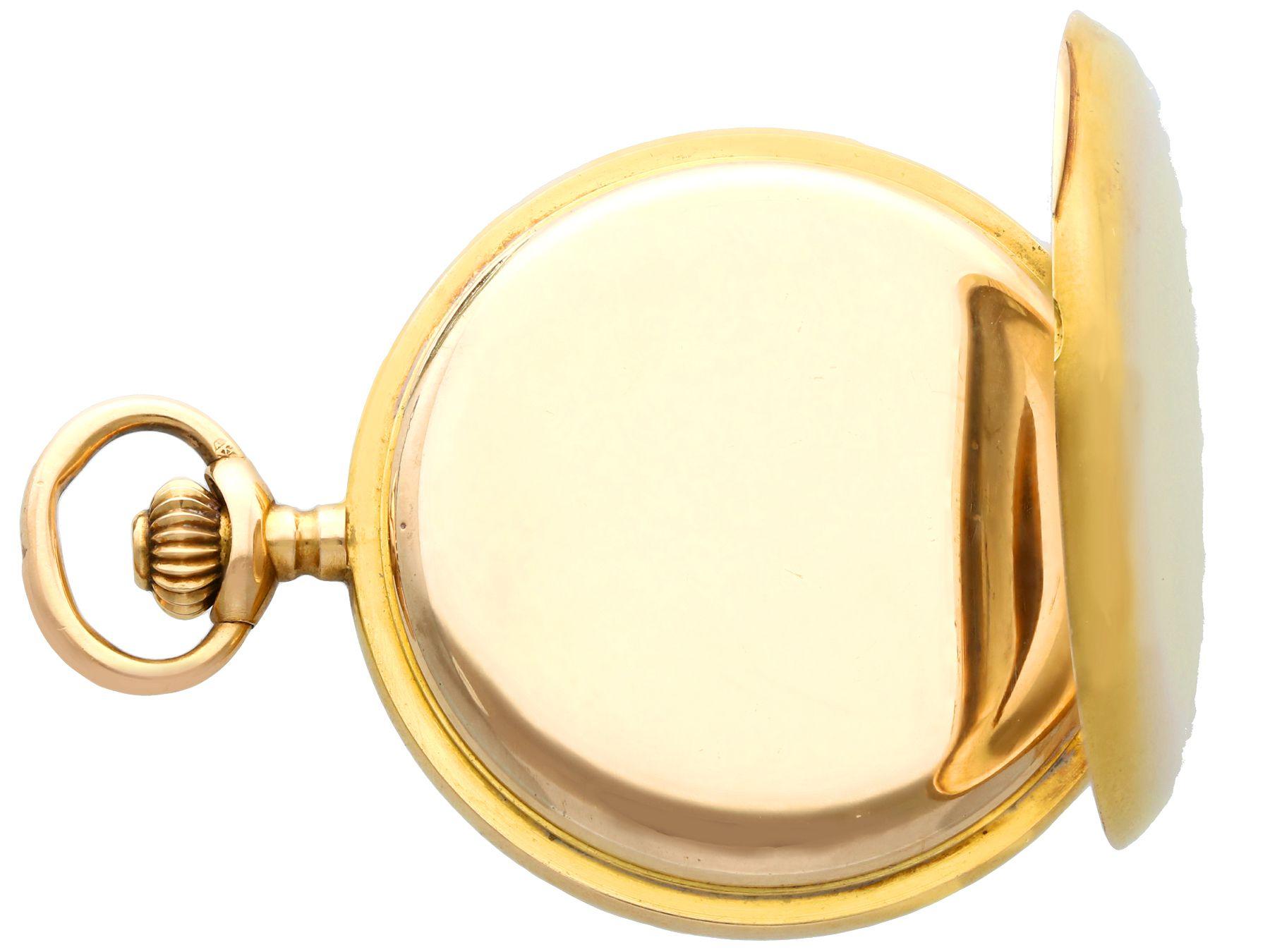1900s Antique Yellow Gold Ladies Fob Watch 4