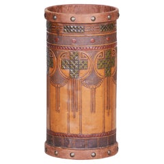 1900s Austrian Art Deco Umbrella Stand in Original Condition, Well Preserved