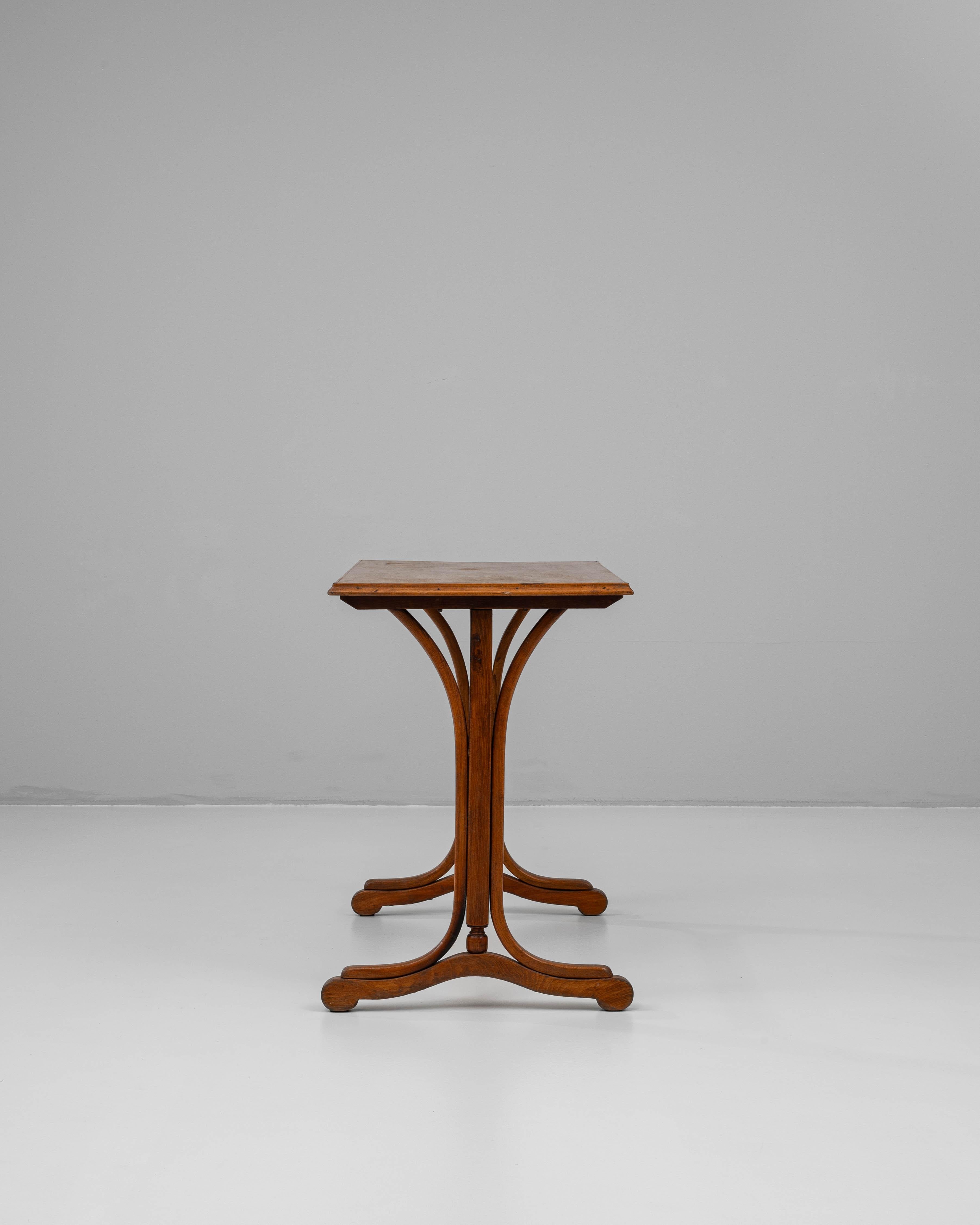 20th Century 1900s Austrian Wooden Side Table For Sale