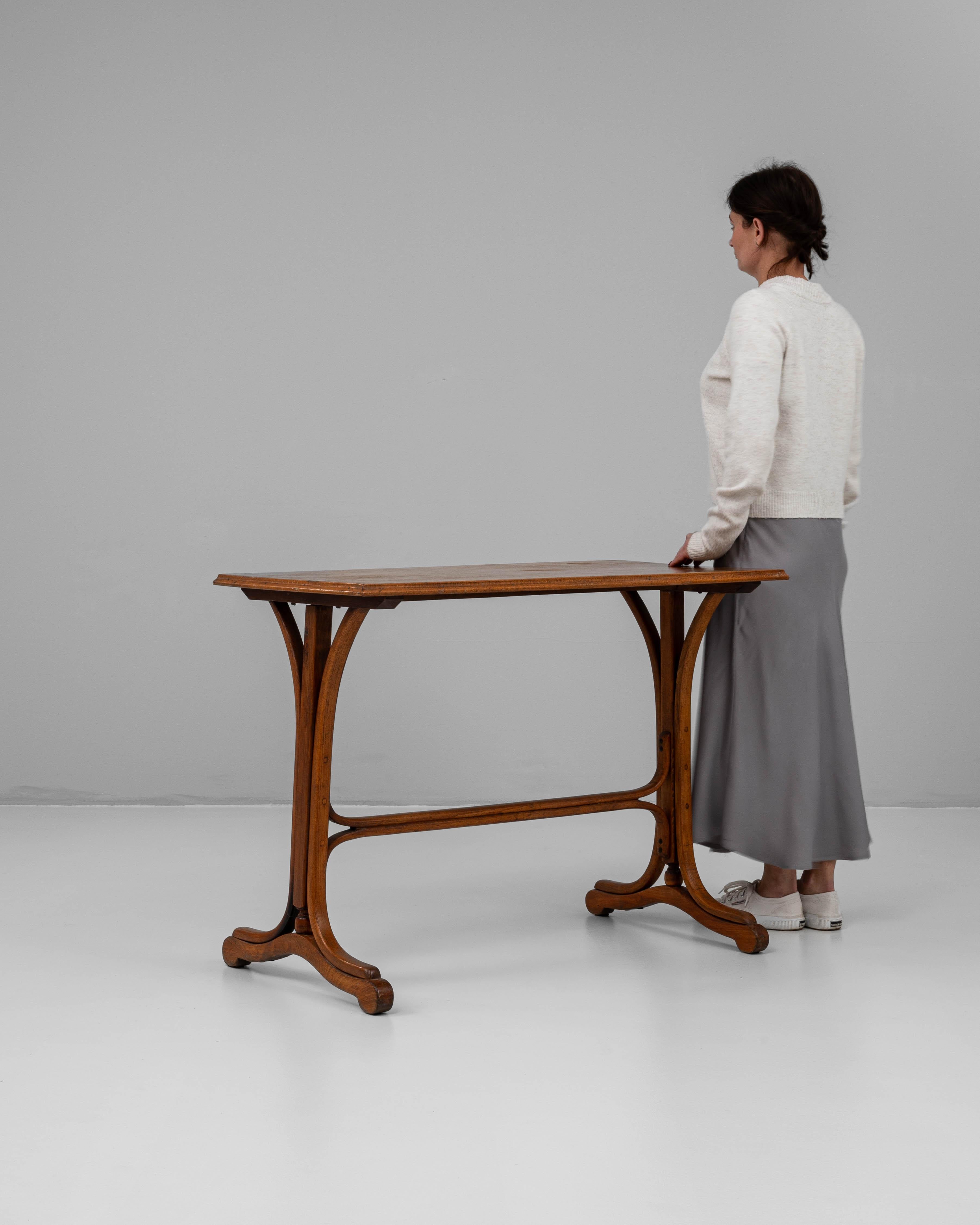 1900s Austrian Wooden Side Table For Sale 1