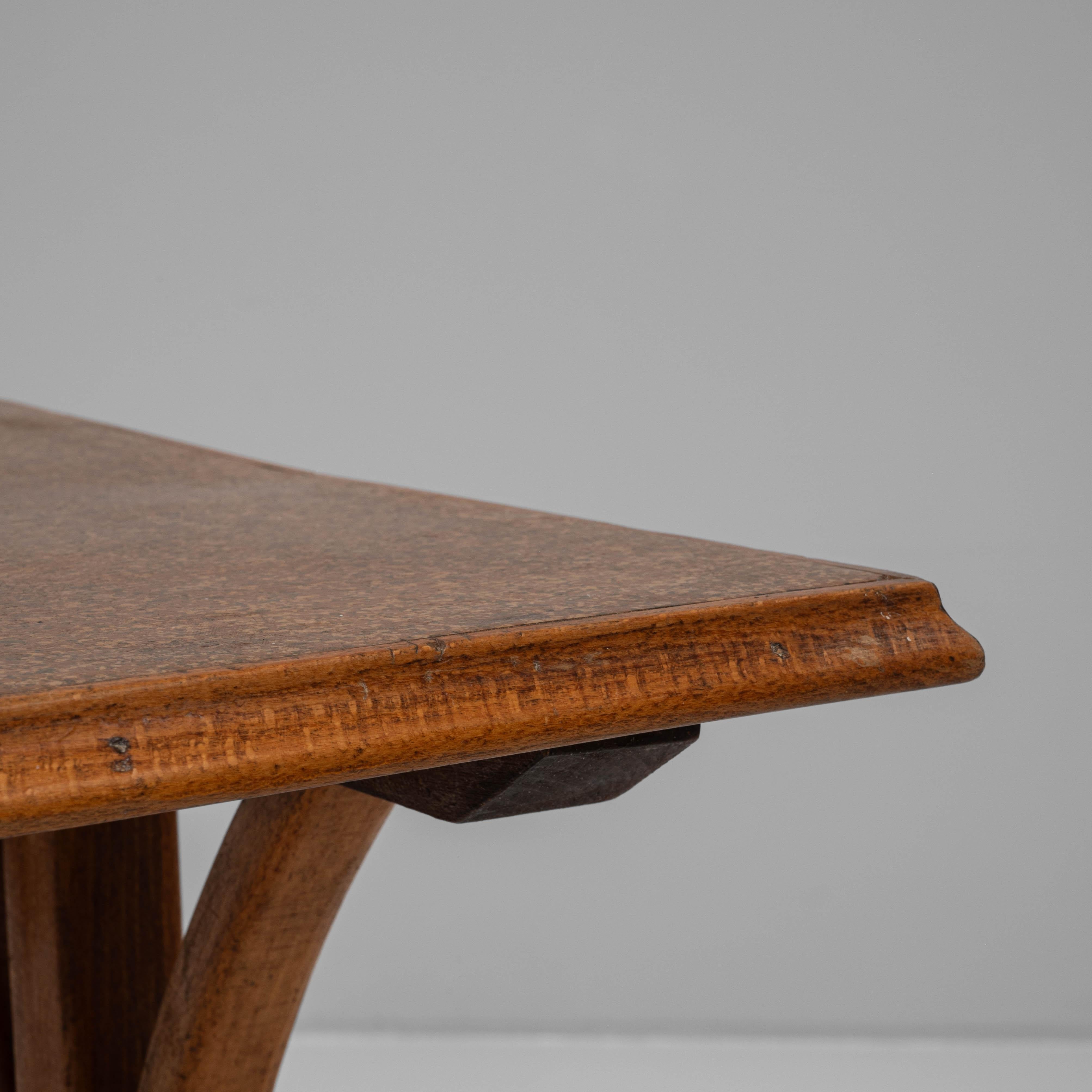 1900s Austrian Wooden Side Table For Sale 4