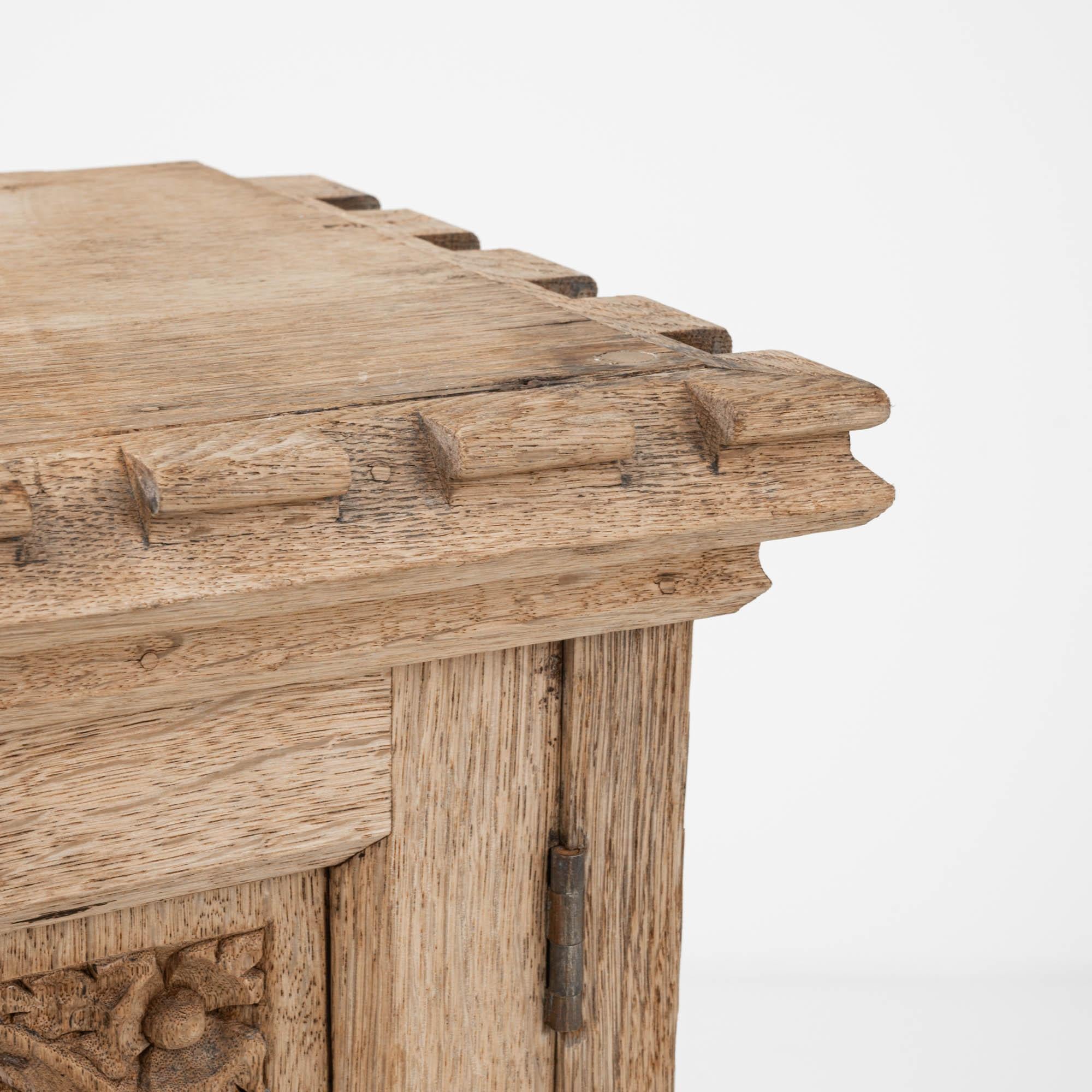 1900s Belgian Bleached Oak Box 4