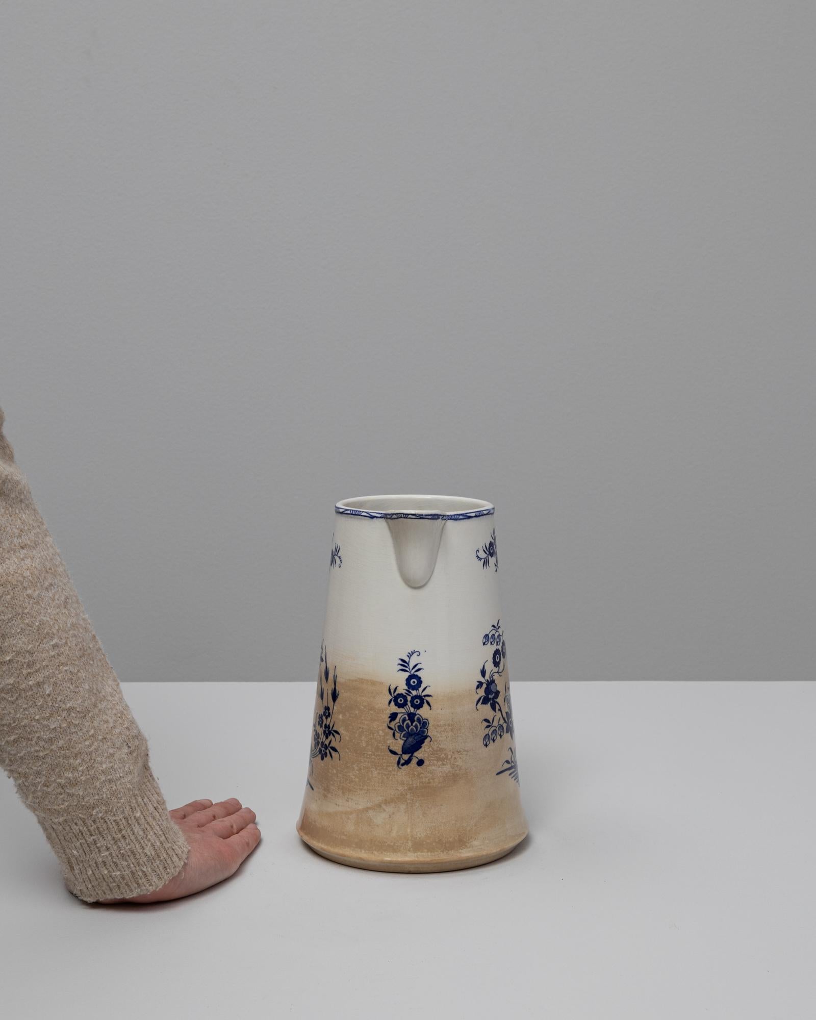 Cineserie Brocca in ceramica a cineserie blu belga del 1900 in vendita