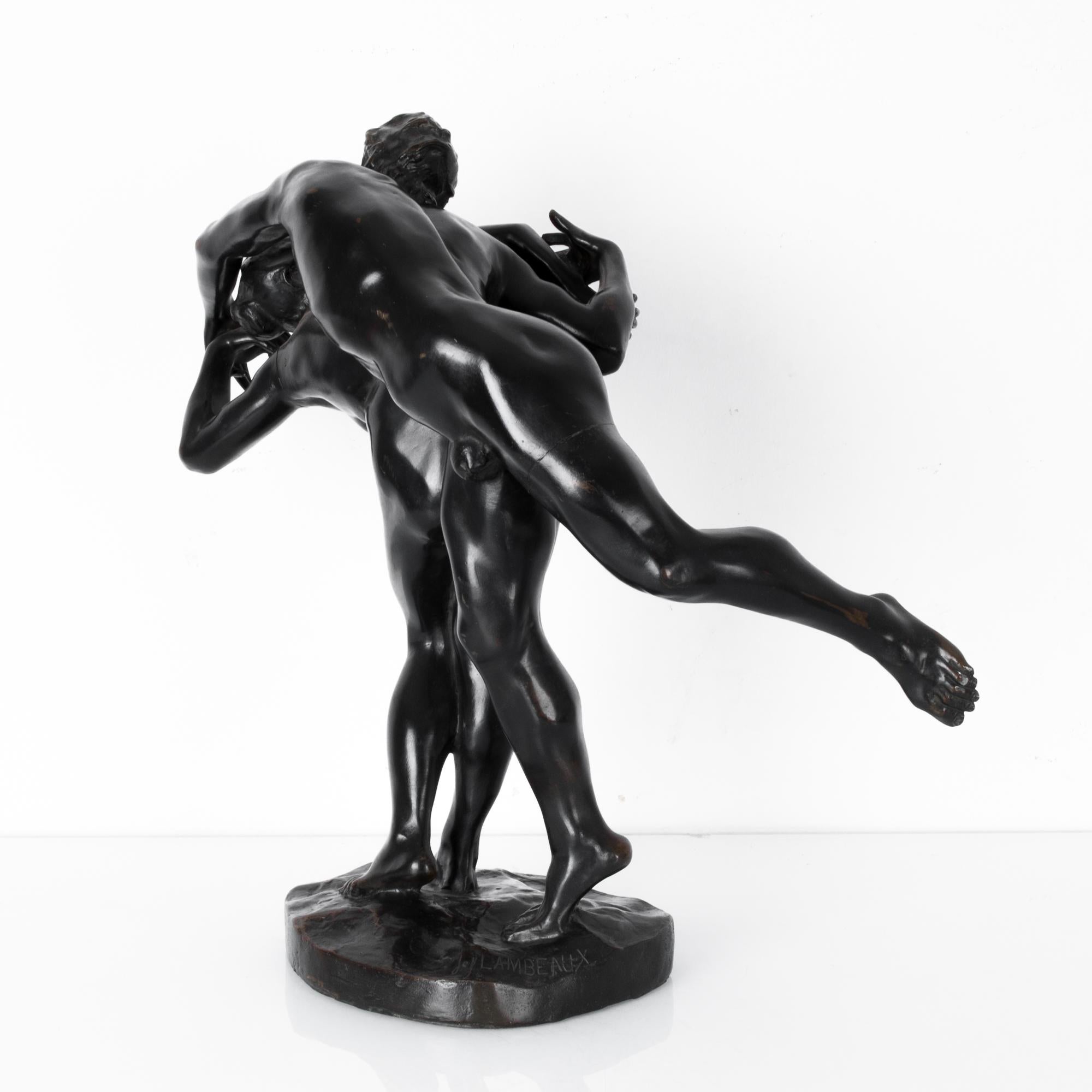 Bronzo Scultura belga in bronzo del 1900 raffigurante 