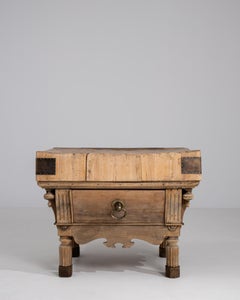 1900s Belgian Butchers Block