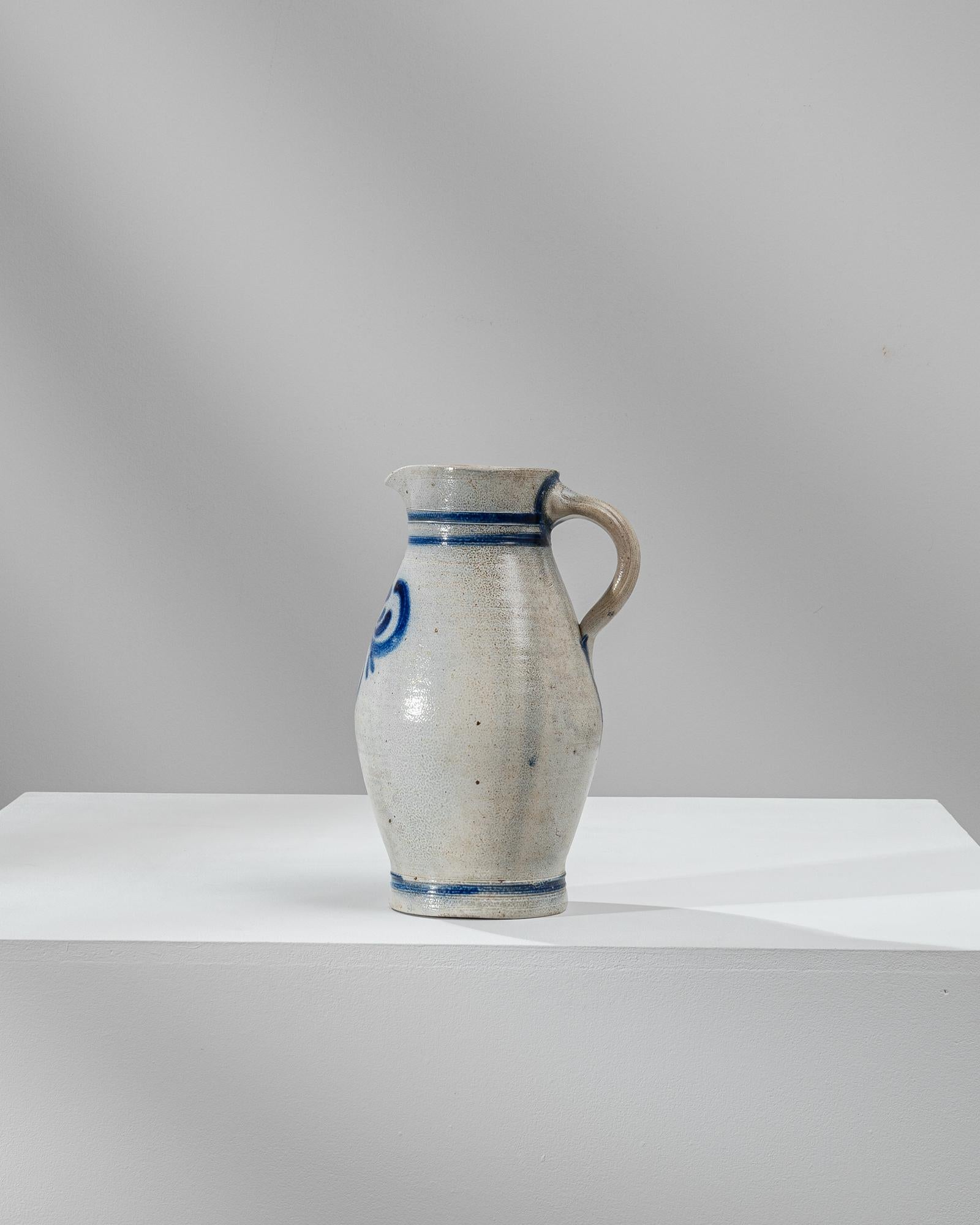 1900s Belgian Ceramic Jug For Sale 2