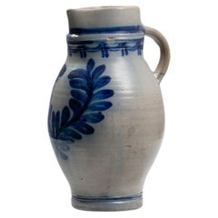 Vintage 1900s Belgian Ceramic Jug