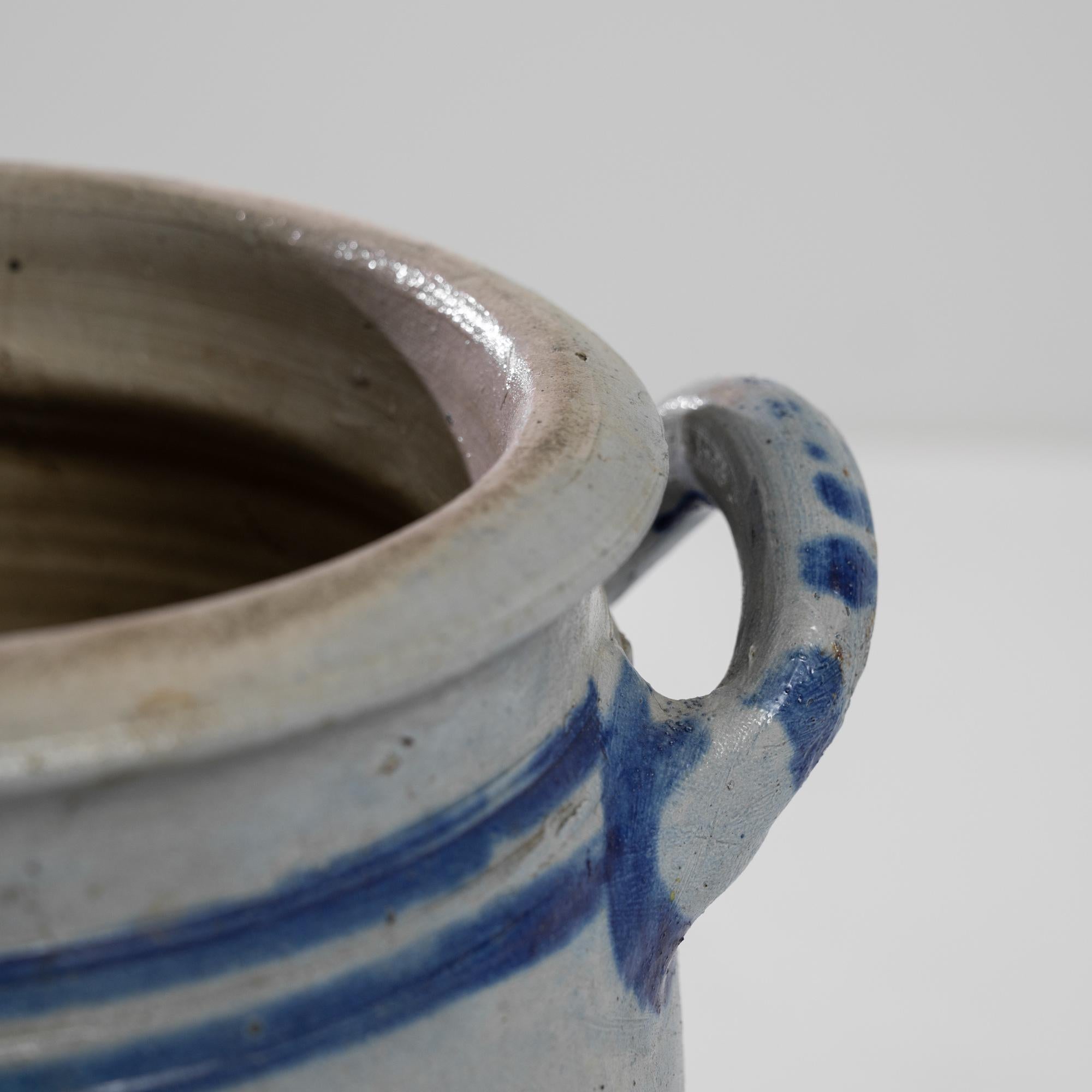 1900s Belgian Ceramic Pot For Sale 1