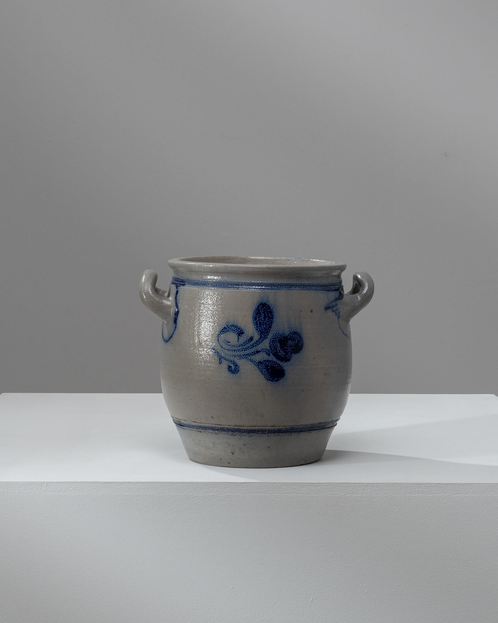 1900s Belgian Ceramic Pot For Sale 1
