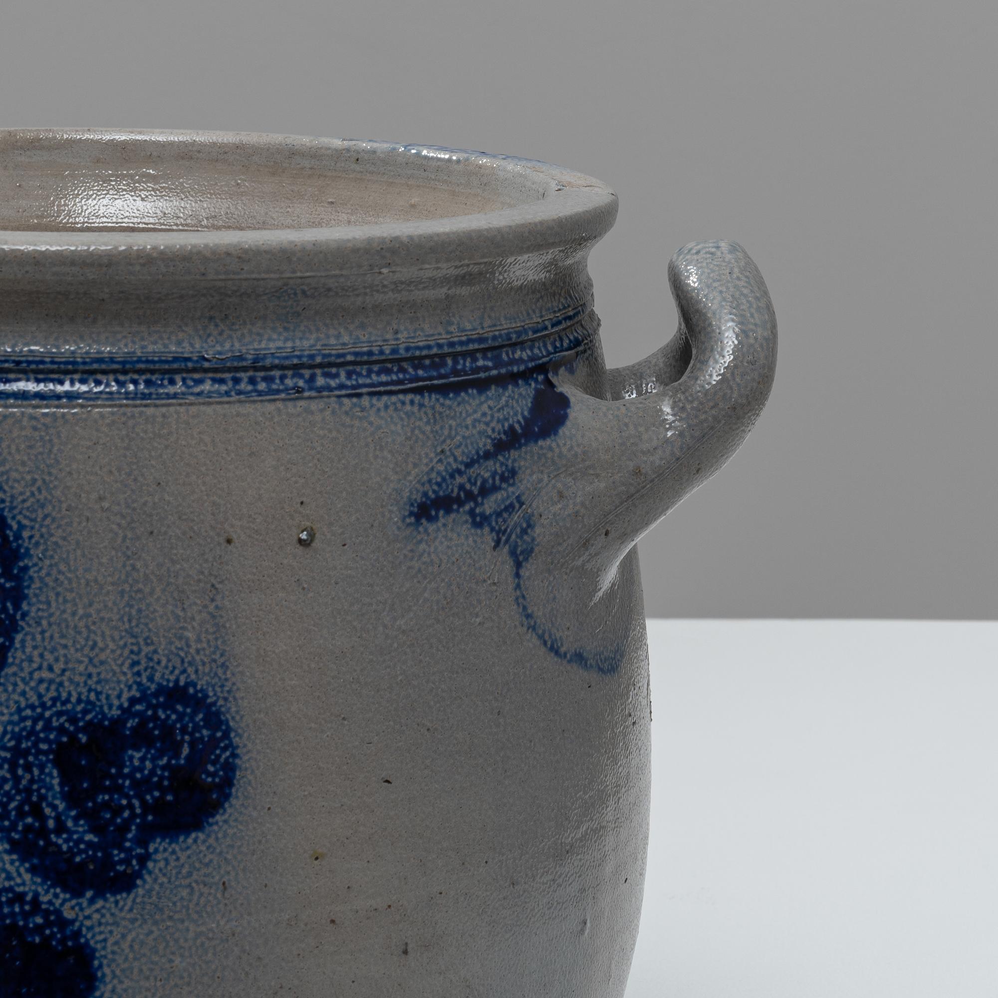 1900s Belgian Ceramic Pot For Sale 4
