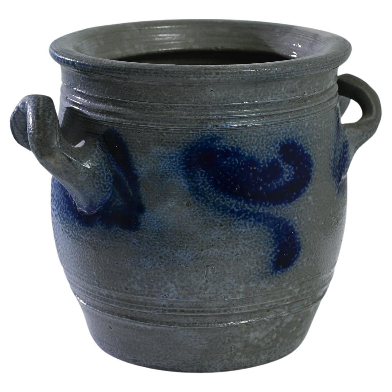 1900s Belgian Ceramic Pot For Sale