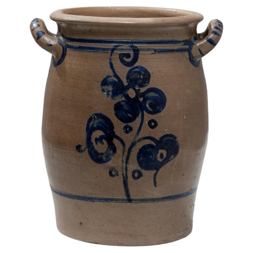 1900s Belgian Ceramic Pot For Sale