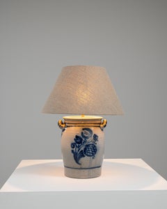 1900s Belgian Ceramic Table Lamp
