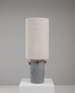 1900s Belgian Ceramic Table Lamp