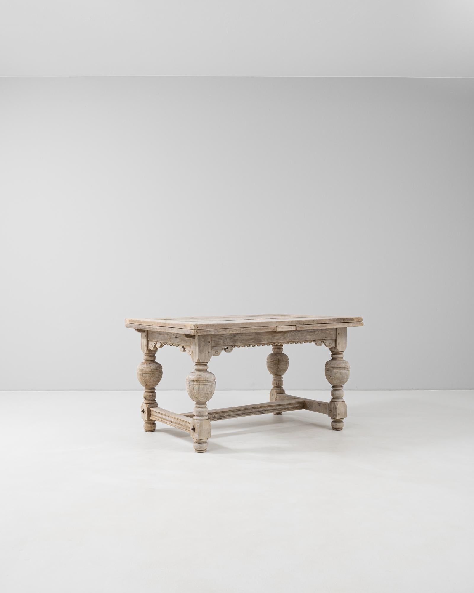 Wood 1900s Belgian Folding Table For Sale