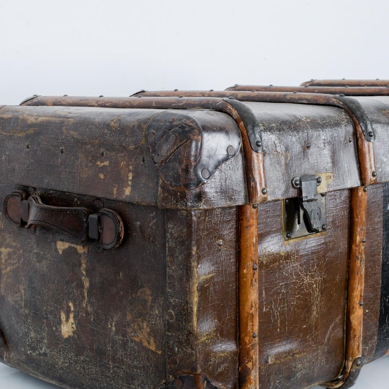 1900s Belgian Leather Suitcase at 1stDibs | 1900 suitcase, 1900s ...