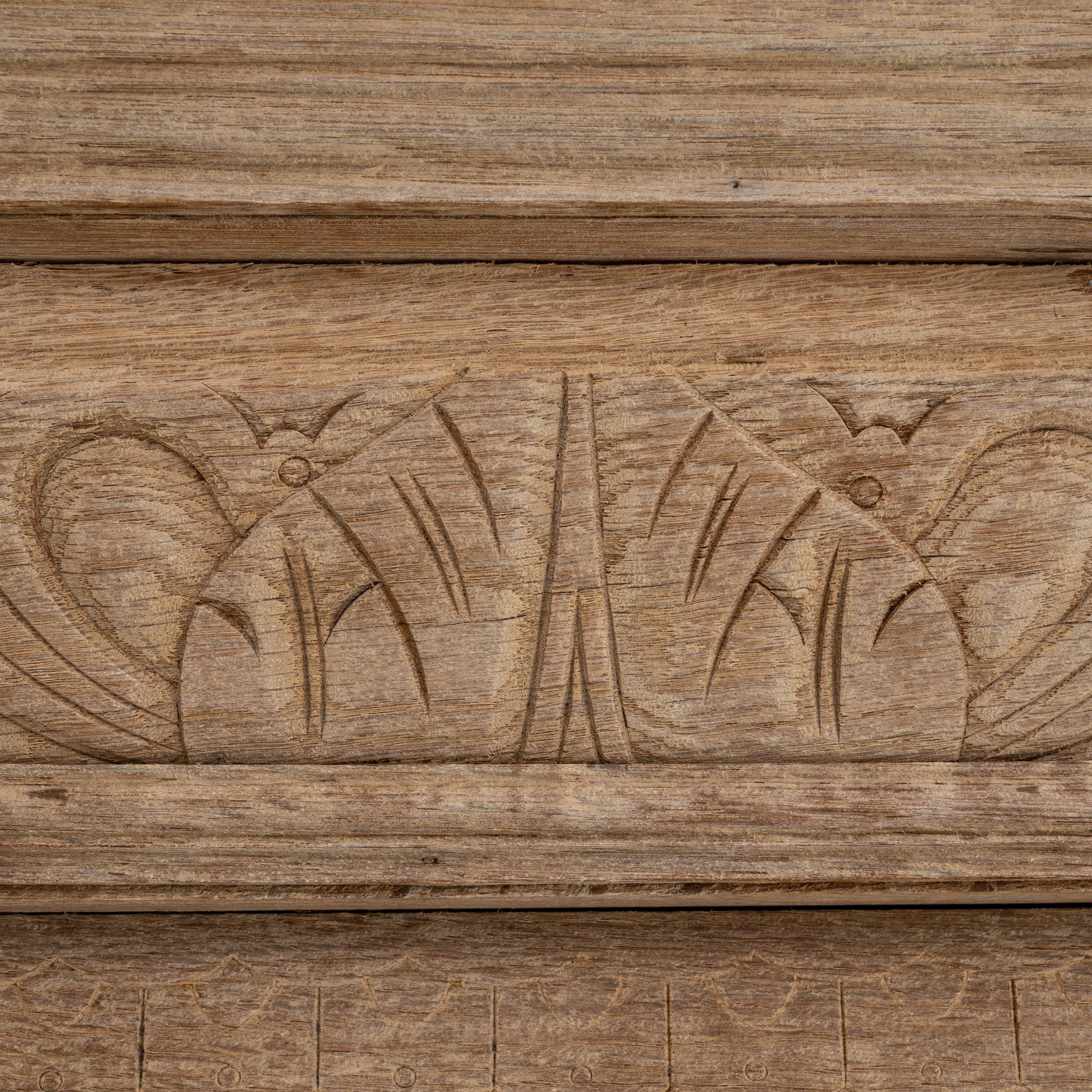 Espejo de roble belga de 1900 Belga en venta