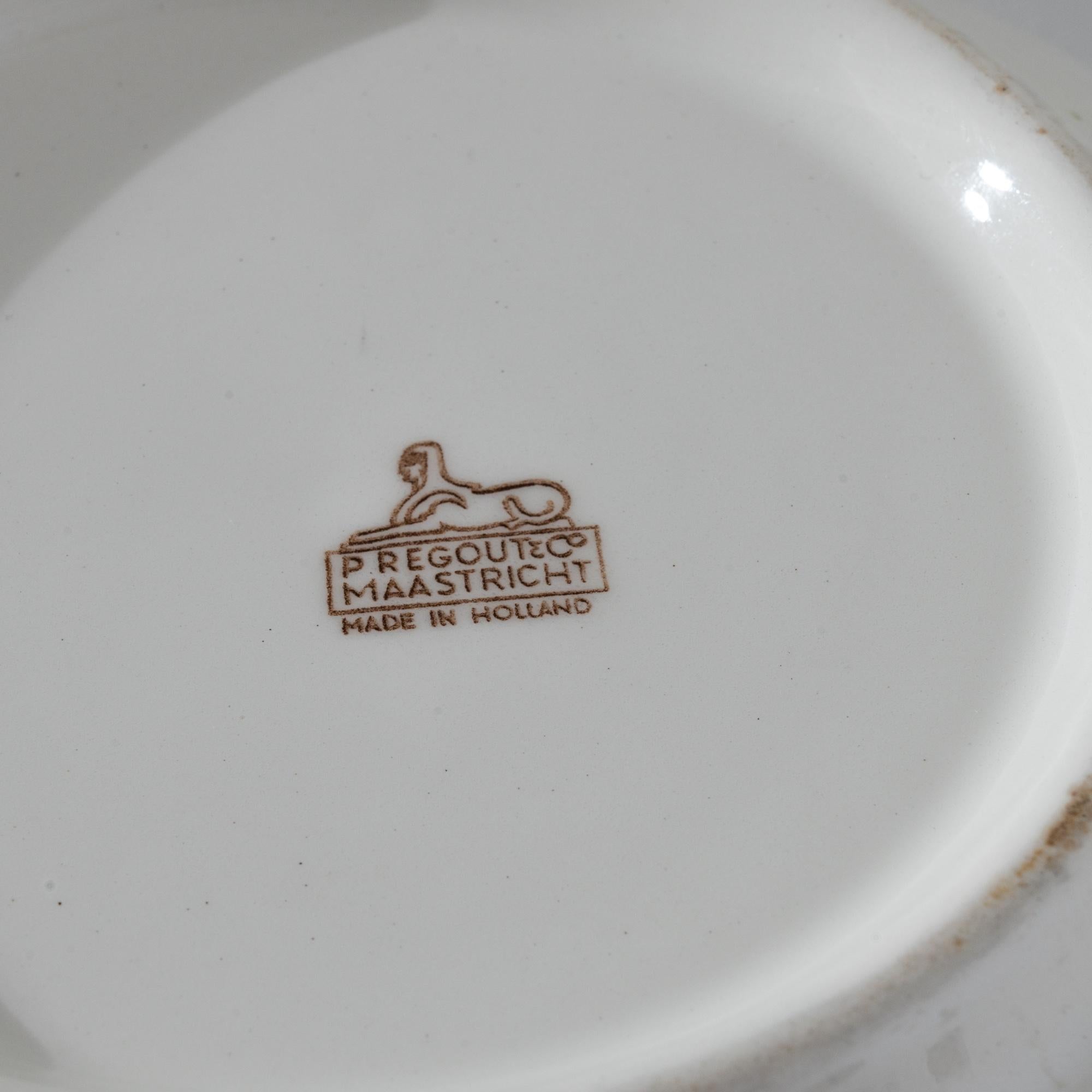 1900s Belgian Porcelain Bowl For Sale 3