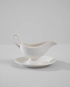 1900s Belgian Porcelain Sauceboat