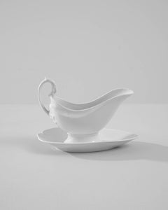 1900s Belgian Porcelain Sauceboat