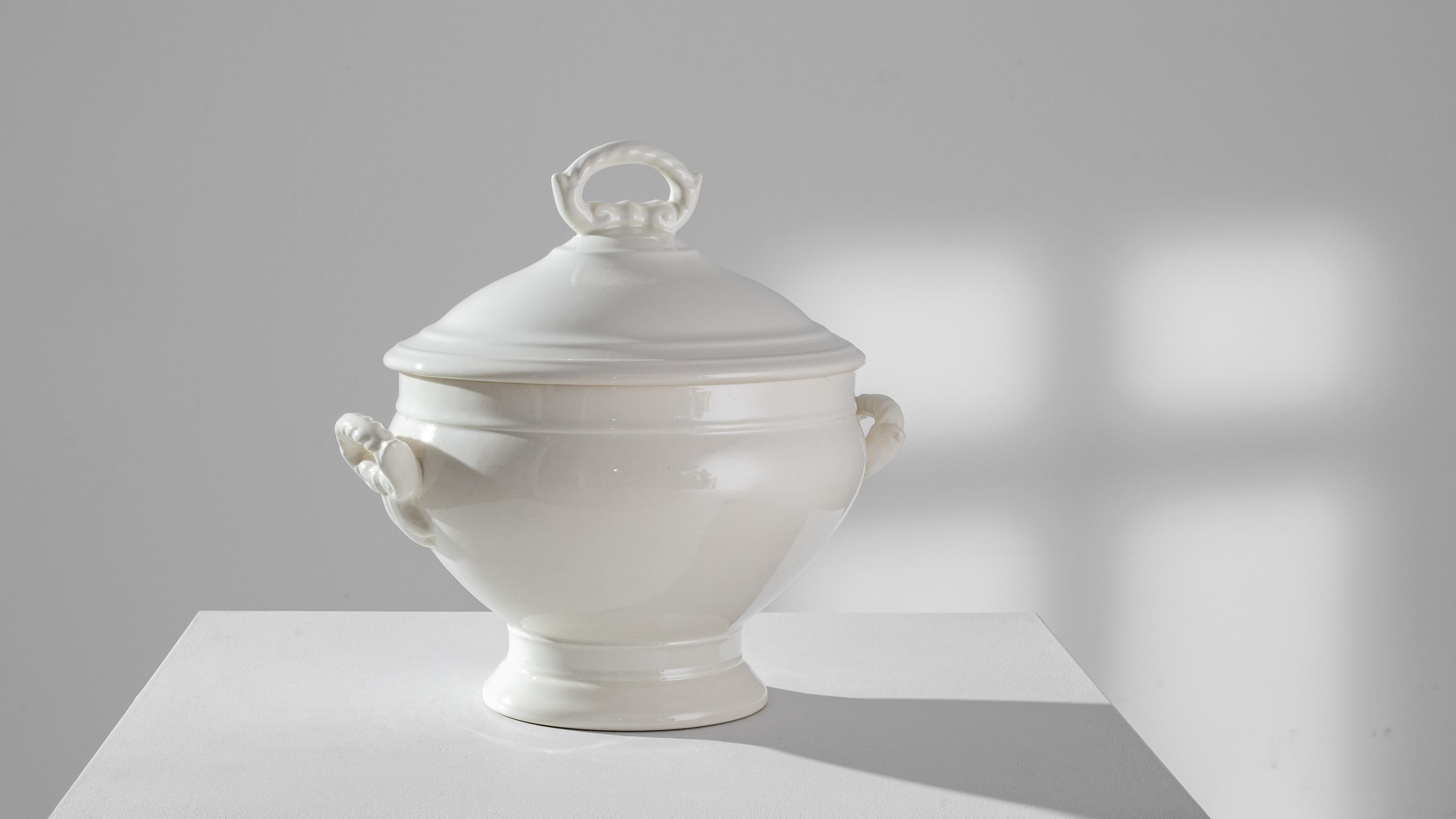 1900s Belgian Porcelain Tureen 4
